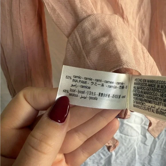 Zara Collection Ruffled Collar Shirt -Blouse - Size Small NEW - Picture 5 of 13